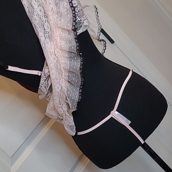 Secret Treasures Pink Lace Baby Doll Set - Picture 5 of 15